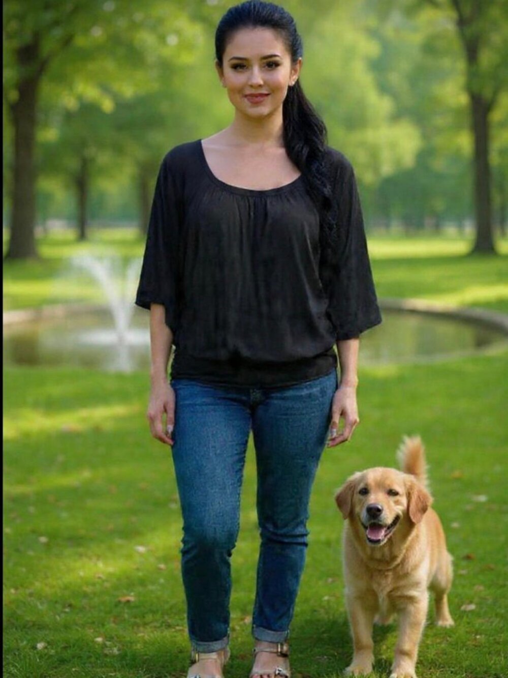 MICHAEL KORS Black 3/4 Batwing Sleeves Scoop-Neck Blouson Top Blouse ( MED ) NWT